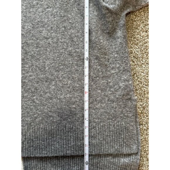 ATHLETA Transit Colorblock Merino Knit Wool Turtleneck Hi Low Sweater Small /L1 - Picture 7 of 8